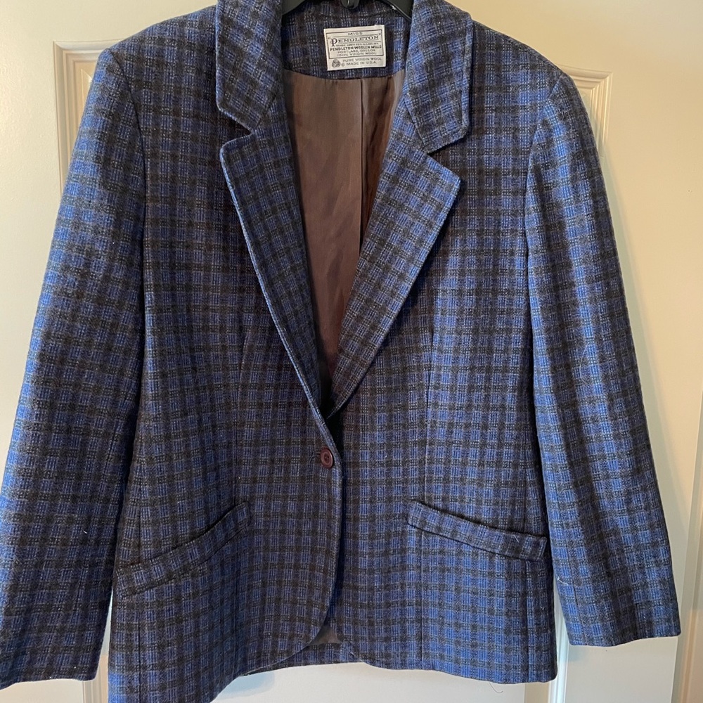 Miss Pendleton Wool Blazer